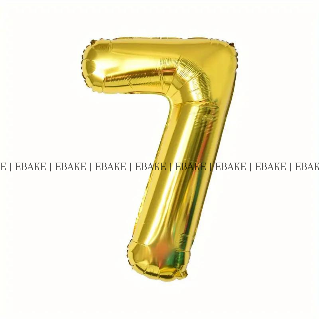 Number Foil Balloons Gold 16 Inch Single Piece