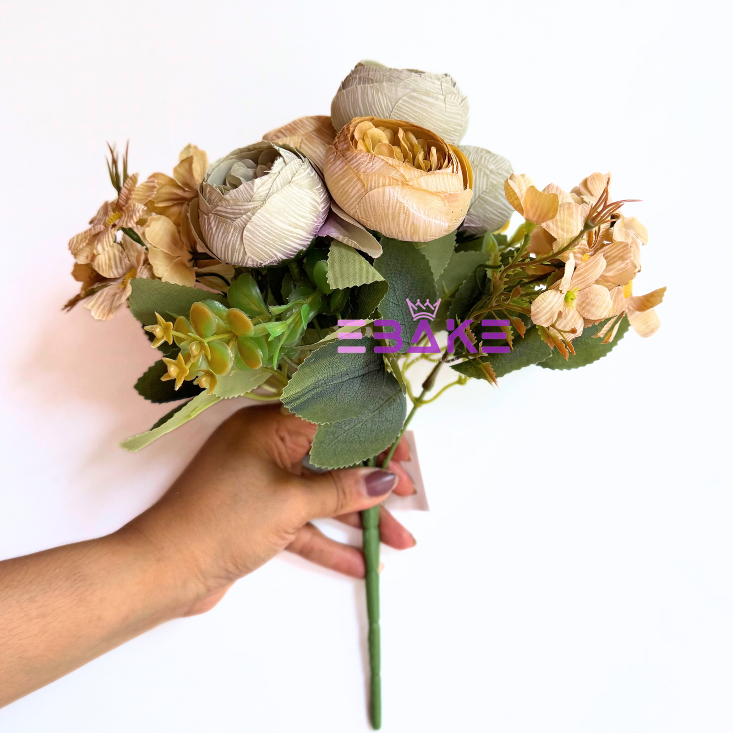 A1484 Peony Bunch (Peony With Fillers) Yellow Mix