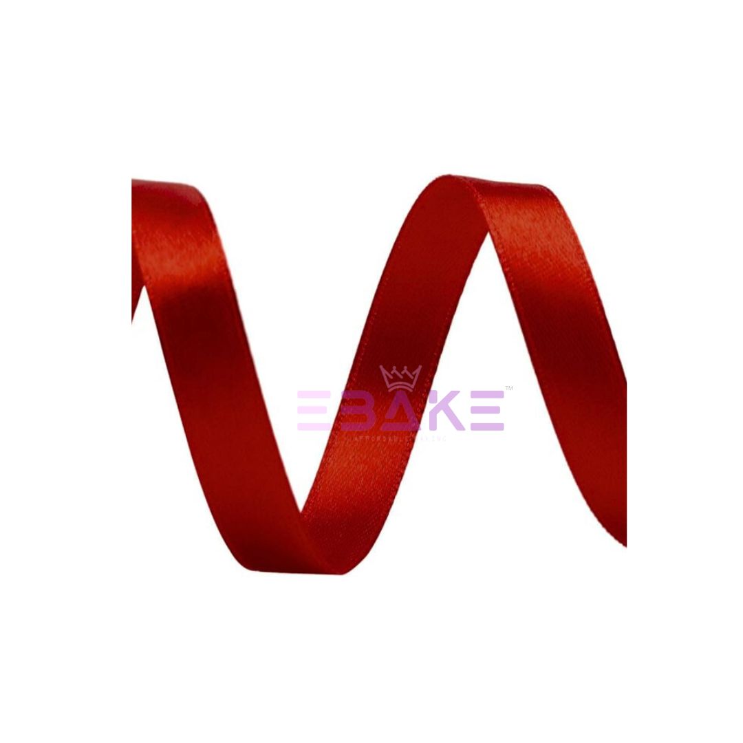 Dark Red Satin Ribbon 0.5 Inch (Single Piece)