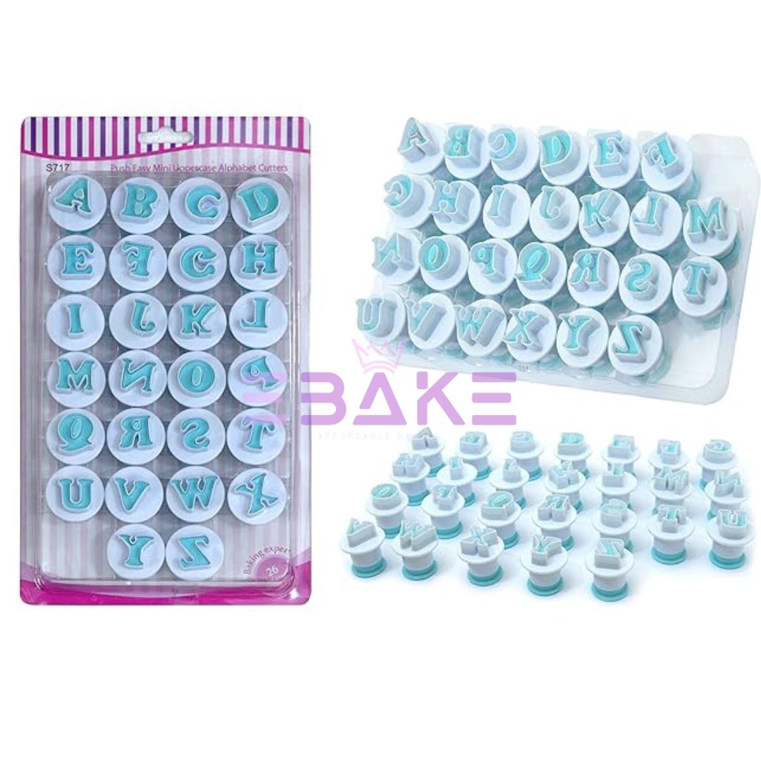 Alphabets Cookie/Fondant Plunger Cutter Uppercase