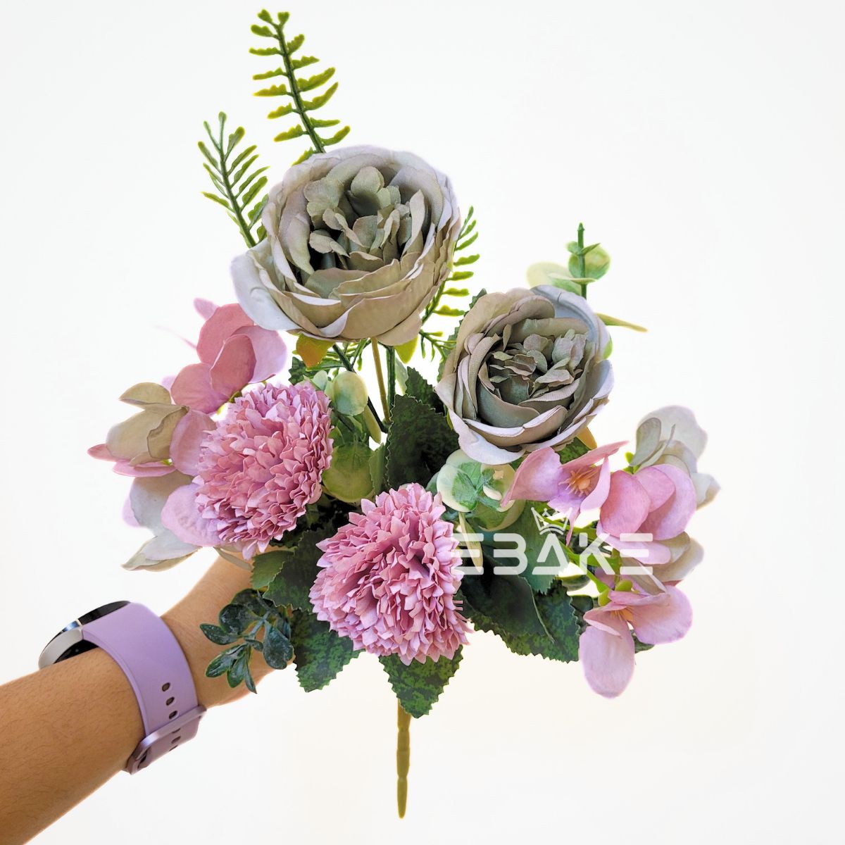 A1730 Rose Bunch With Carnations And Hydrangea