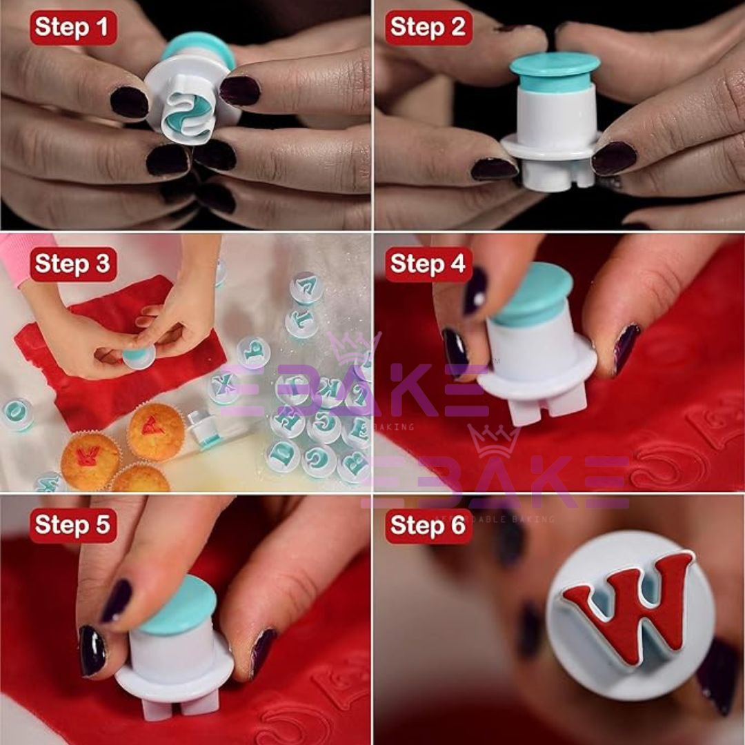 Alphabets Cookie/Fondant Plunger Cutter Uppercase
