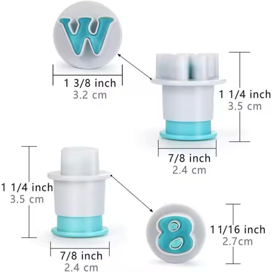 Alphabets Cookie/Fondant Plunger Cutter Uppercase