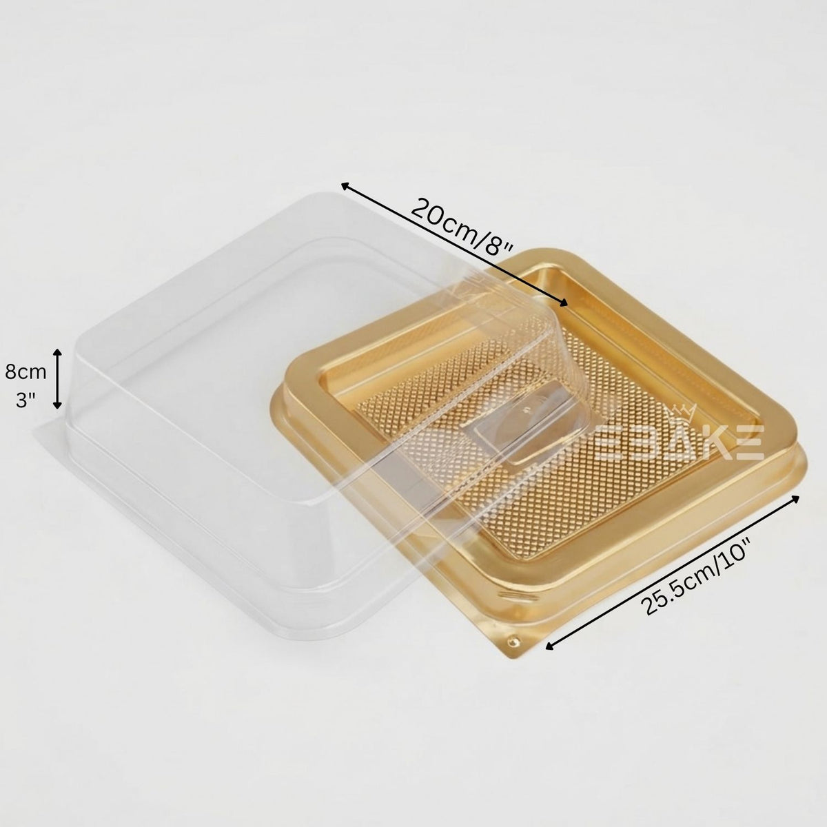 Transparent Cake Box / Pastry Box - JS6810 (25.5*20*8cm) Set of 5