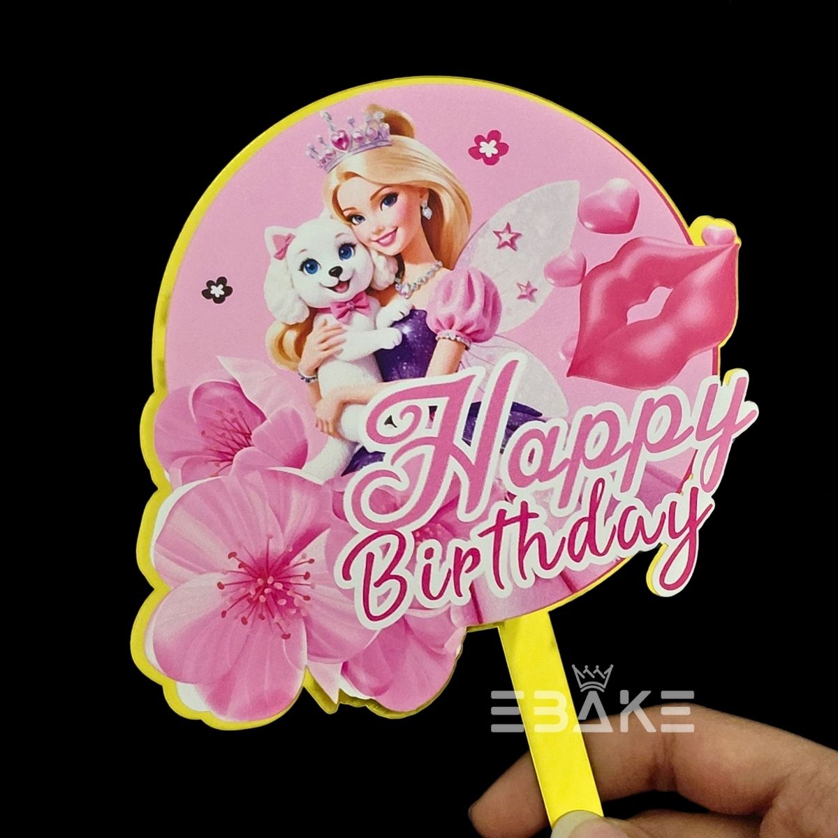 Barbie Printed Acrylic Cake Topper