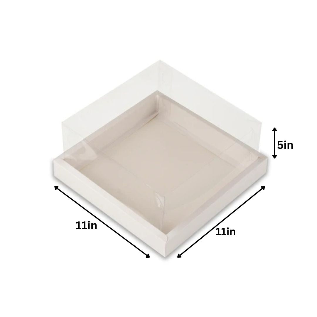 White Full Display Hamper Box (Set of 2) 11*11*5