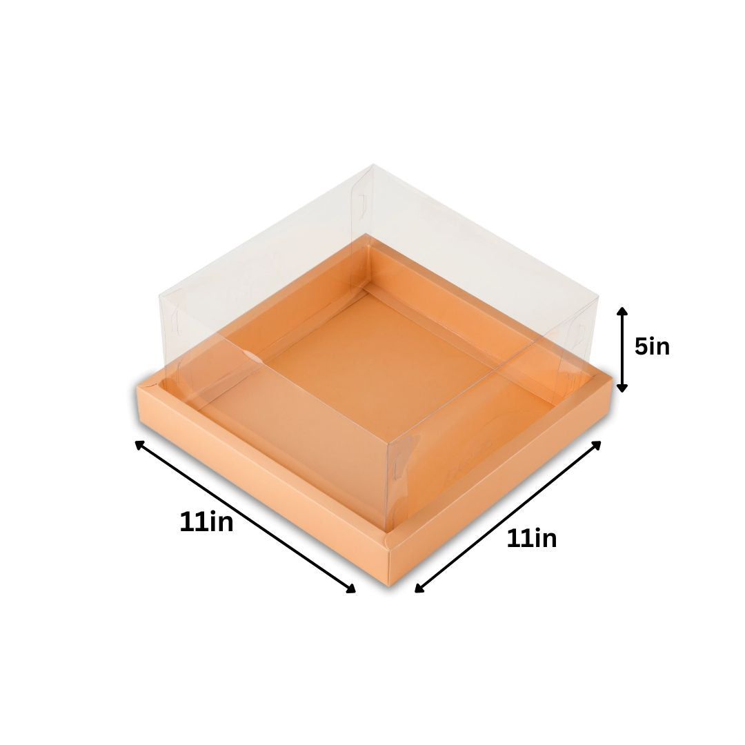 Peach Full Display Hamper Box(Set of 2) 11*11*5