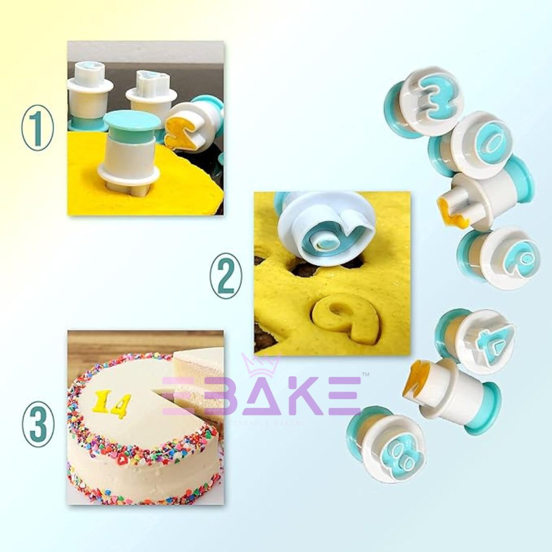 Number Cookie/Fondant Plunger Cutter