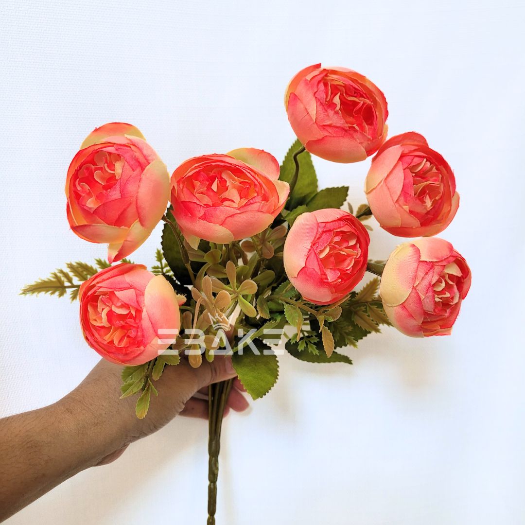 A1442 Peony Bunch (7 Peonies With Fillers)