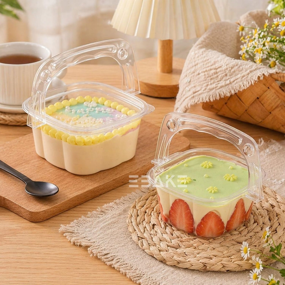 Transparent PET Container With Handle