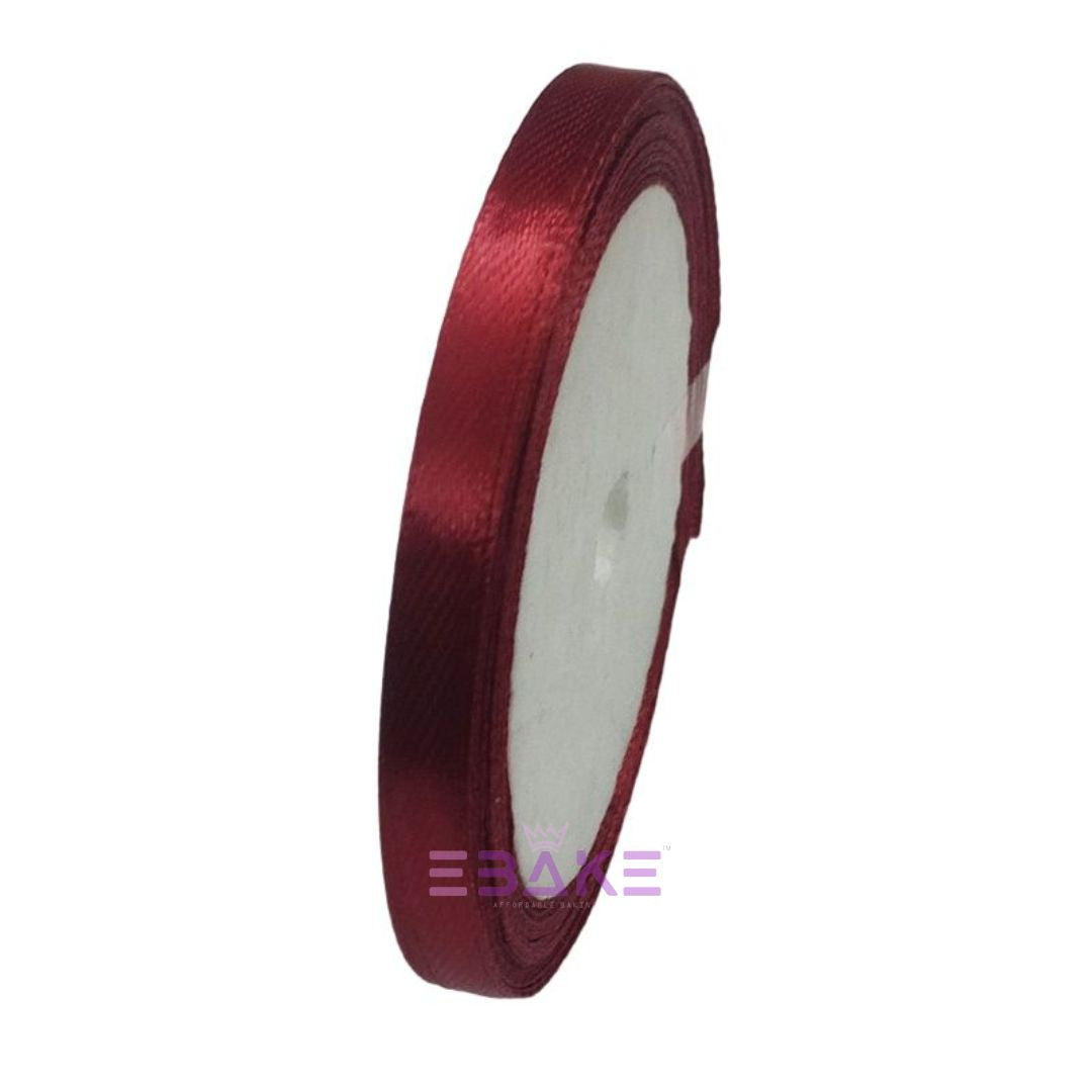 Maroon Satin Ribbon 0.25 Inch