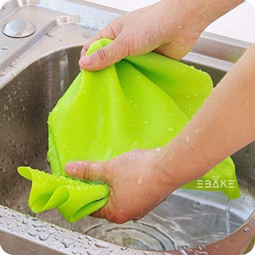 Green Silicone Non Stick Multipurpose Baking Mat for Kneading & Fondant Rolling