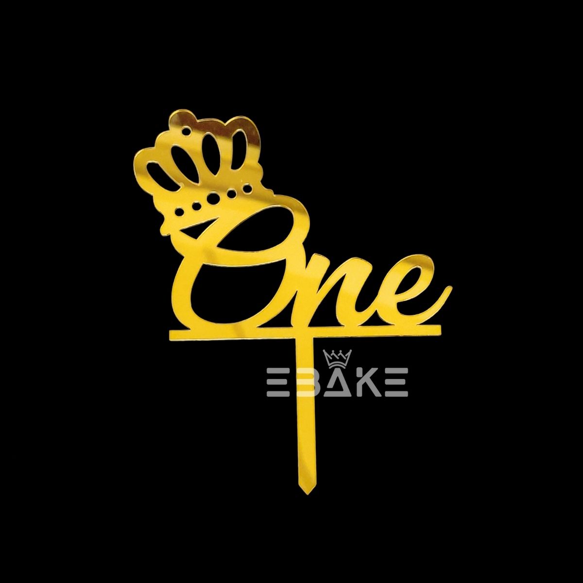 One Cake Topper 4 Inch