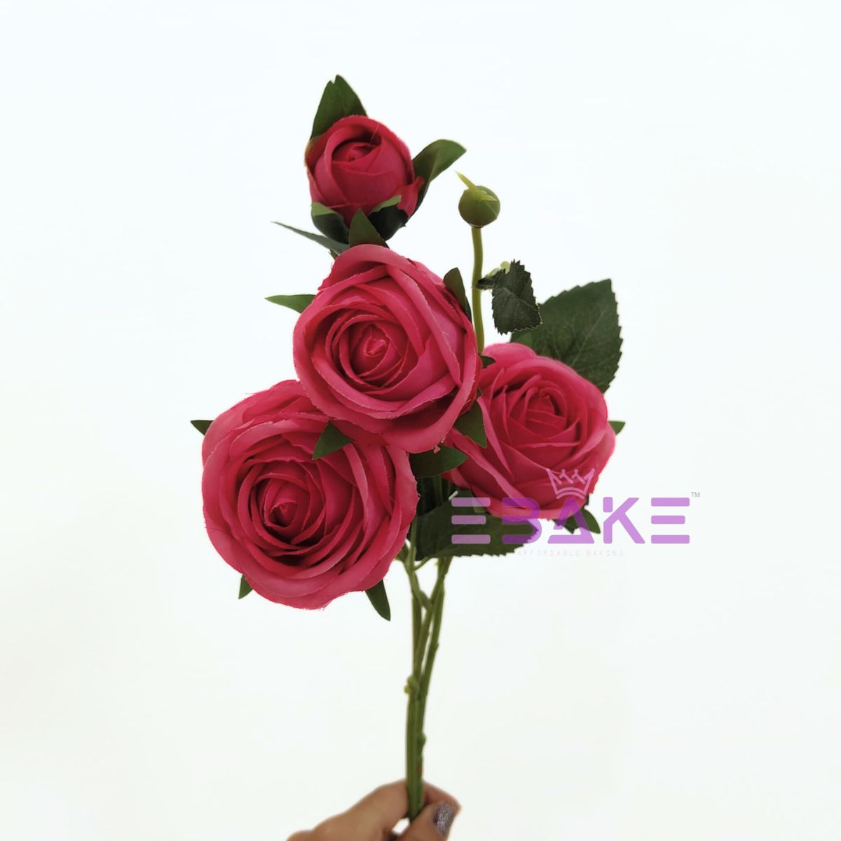 A1763 Premium Lifelike Rose Bunch Medium