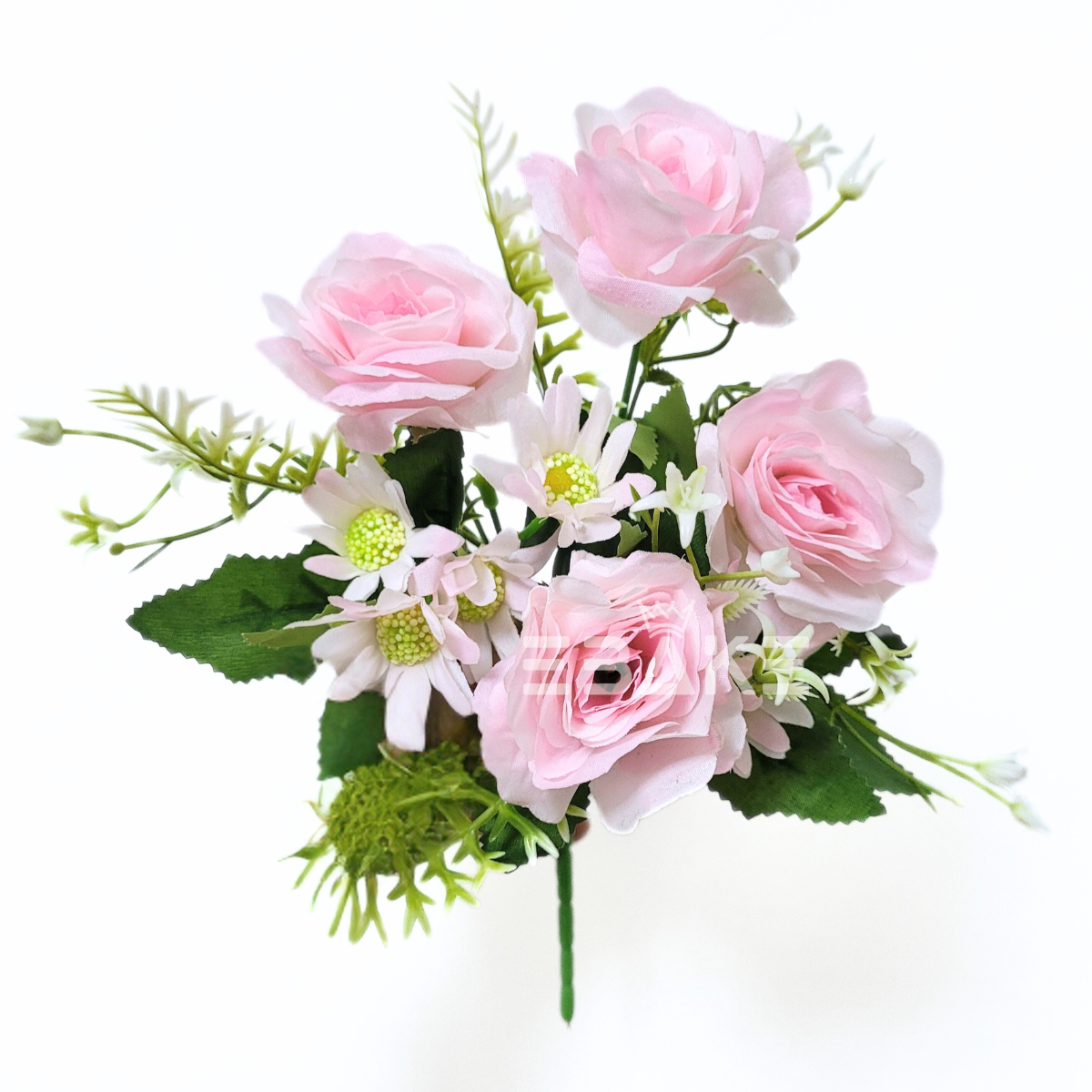 A1551 Pastel Pink Rose Bunch (4 Roses With Fillers)