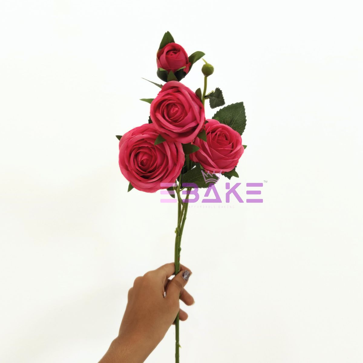 A1763 Premium Lifelike Rose Bunch Medium