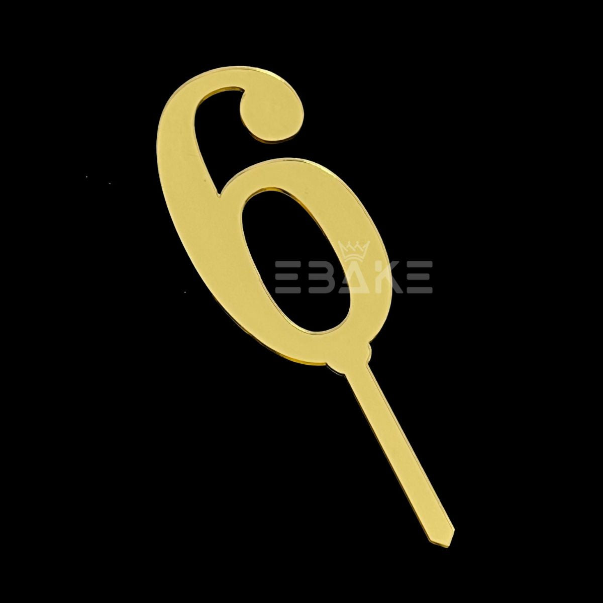 Number 6 Cake Topper 4.5inch