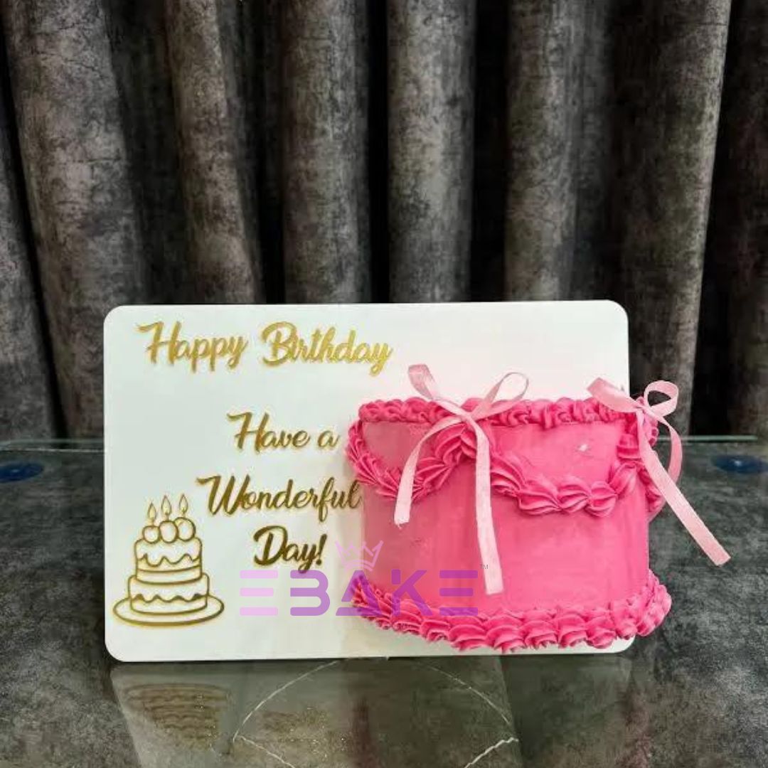 Gravity Defying Cake Stand, Frame Cake Stand for Half Cake / Anti Gravity Cake Stand
