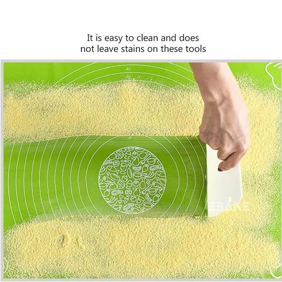 Green Silicone Non Stick Multipurpose Baking Mat for Kneading & Fondant Rolling