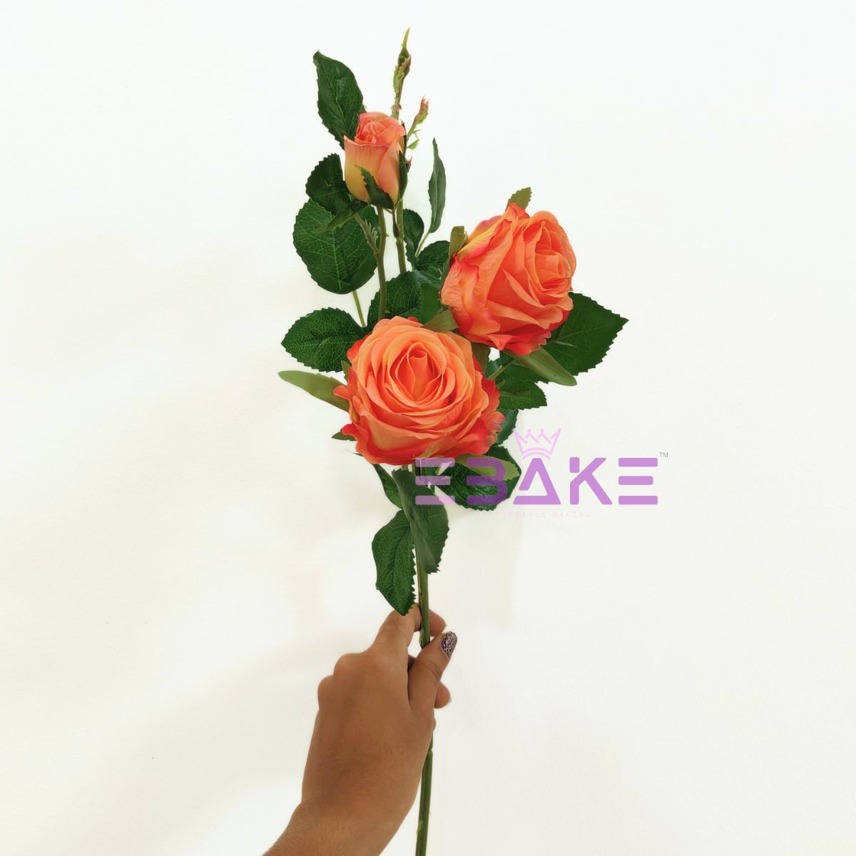 A1766 Premium Lifelike Rose Bunch Medium
