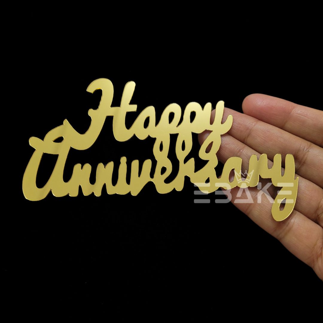 Happy Anniversary Cutout (Cake Charm)