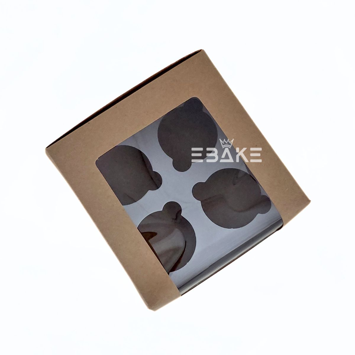 4 Piece Cupcake Box With Cavity