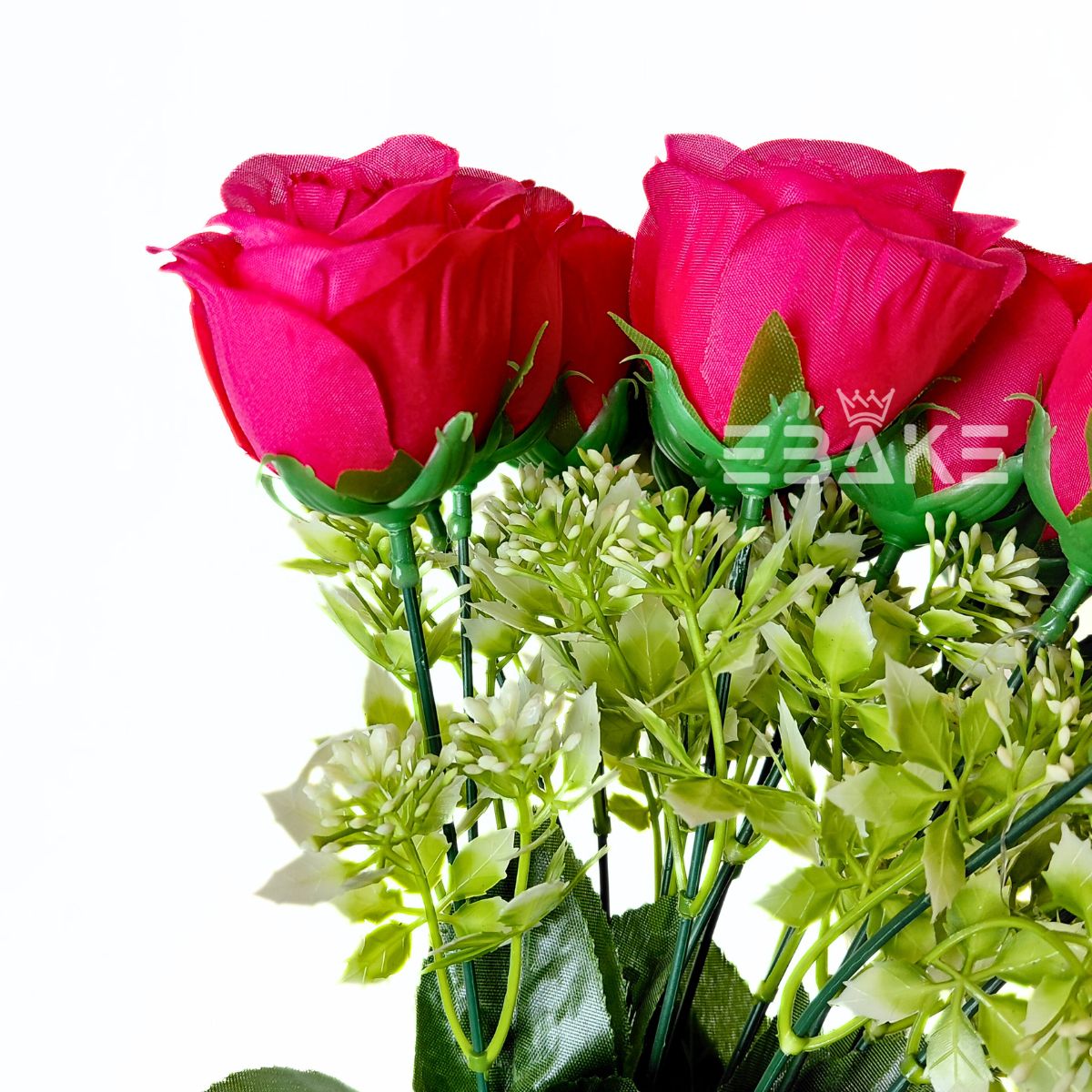 A1855 Hot Pink Rose Bouquet Bunch With Fillers (18 Roses & Fillers)