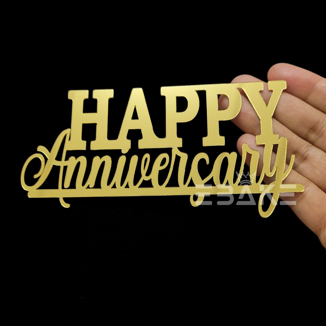 Happy Anniversary Cutout (Cake Charm)