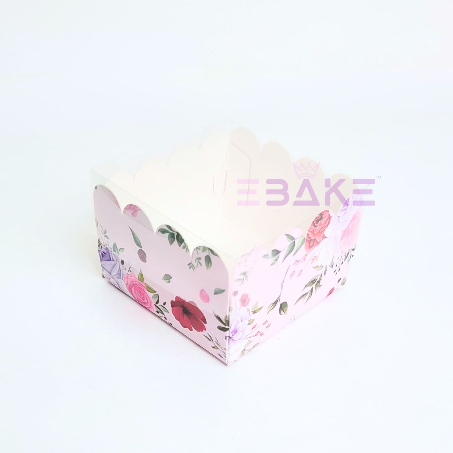 1 Piece Brownie Box With Transparent Lid