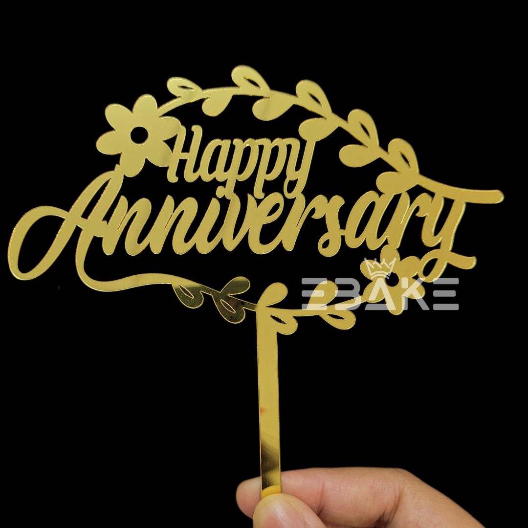 Happy Anniversary Cake Topper