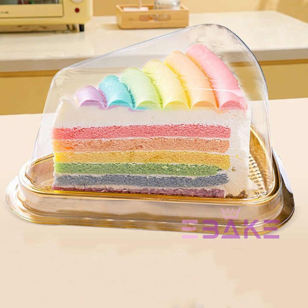 Triangle Cake Box/Pastry Box With Transparent Lid