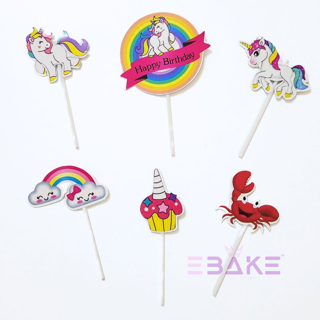 Unicorn Theme Paper Topper Set