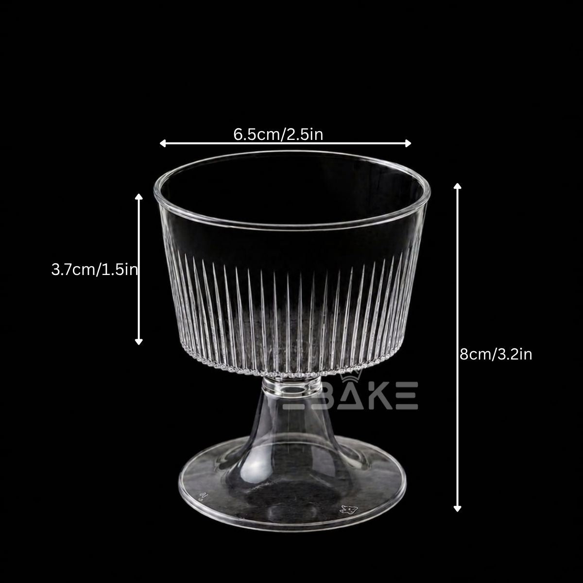 Acrylic Dessert Cup / Mousse Cups (Set of 5)