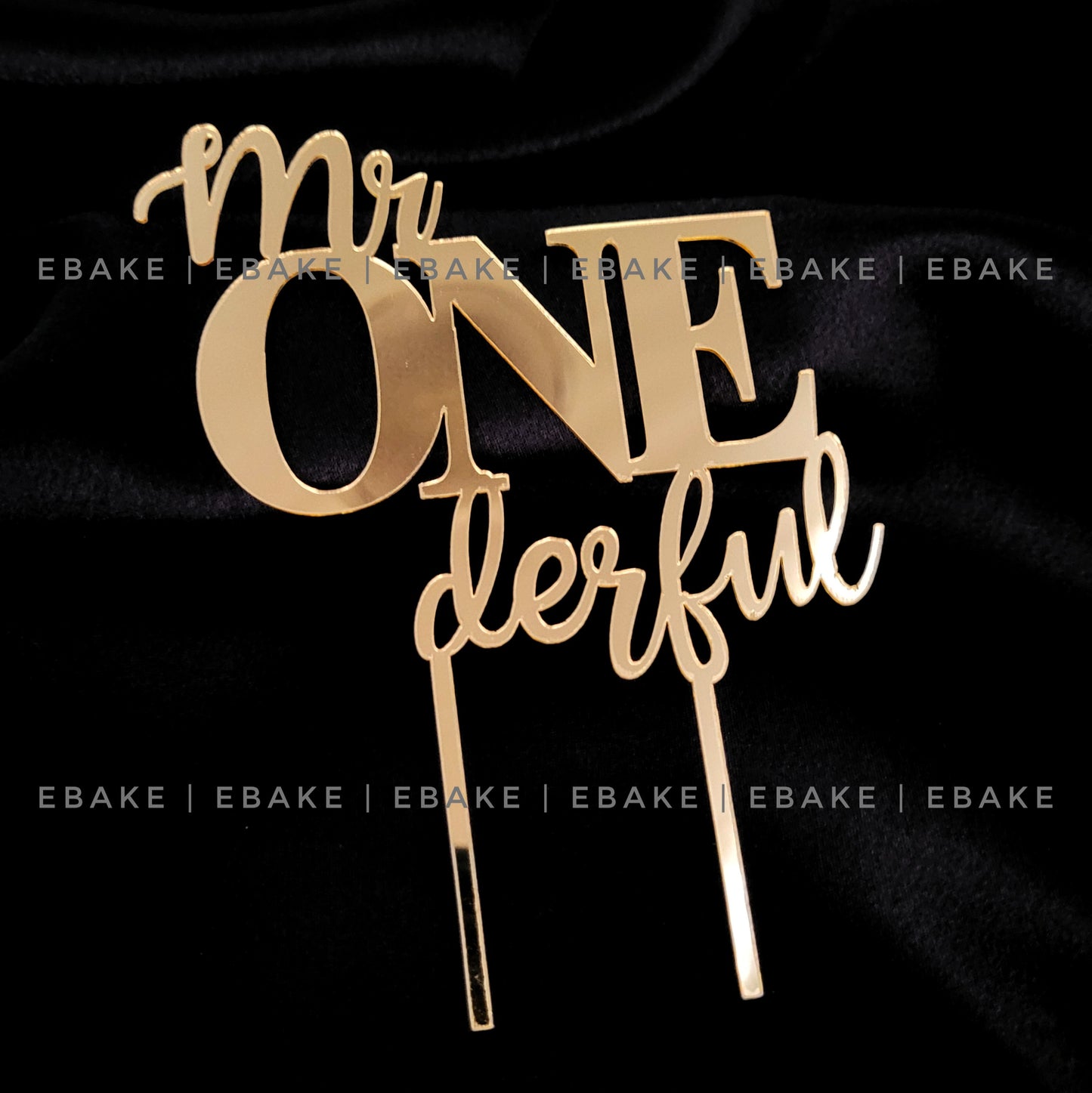 Mr ONEderful Cake Topper First Birthday