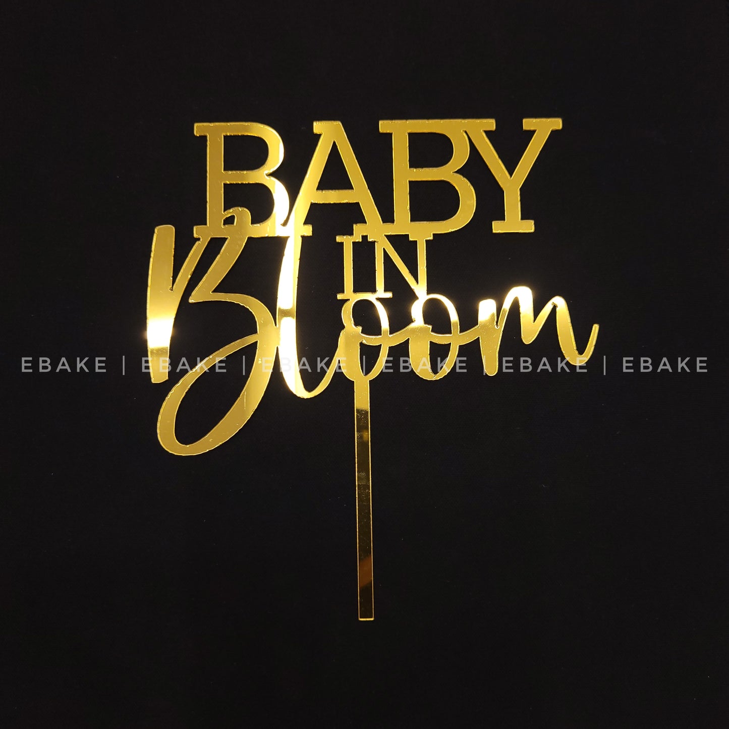 Baby In Bloom Baby Shower Cake Topper