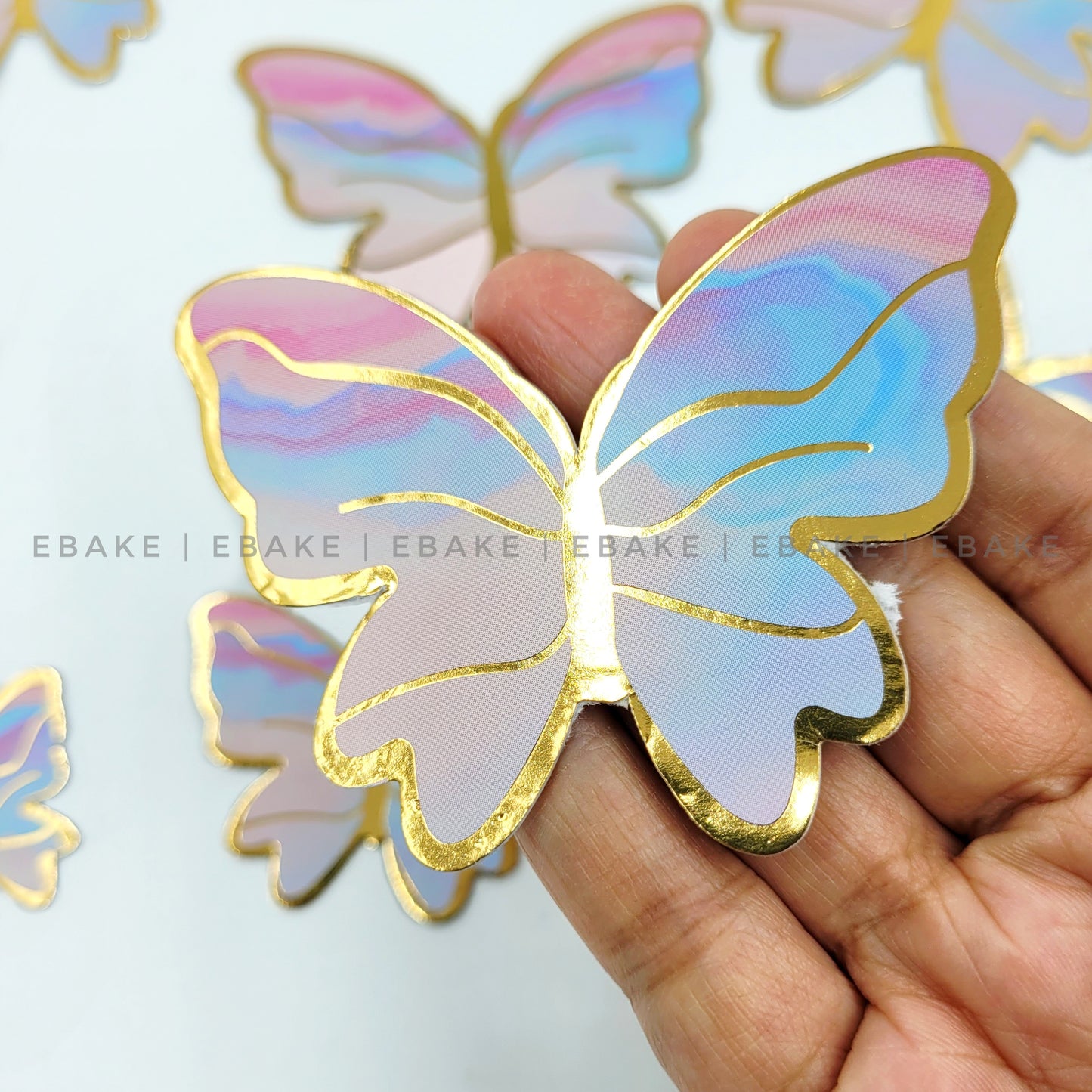 Paper Butterflies Blue & Pink - Foldable (Set of 10 Pieces)