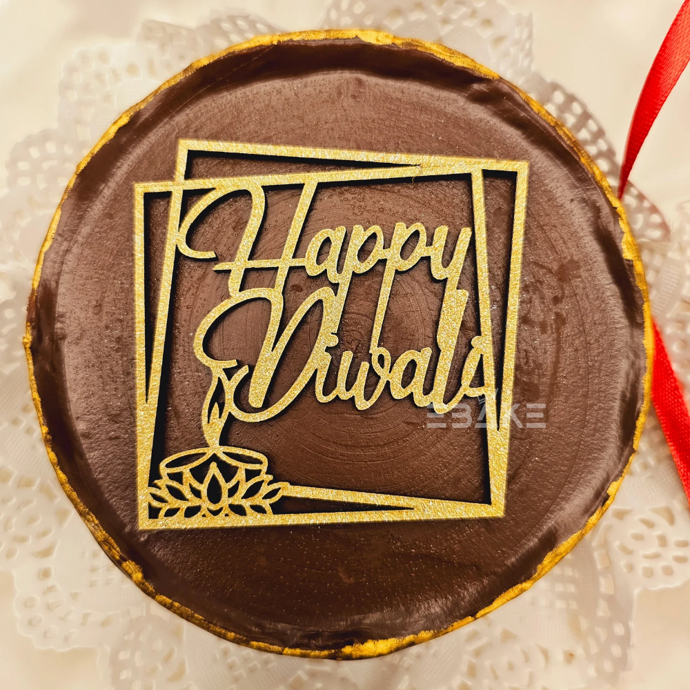 Happy Diwali Cutout/Charm (Set Of 3 pieces) MDF - 3 Inch A576