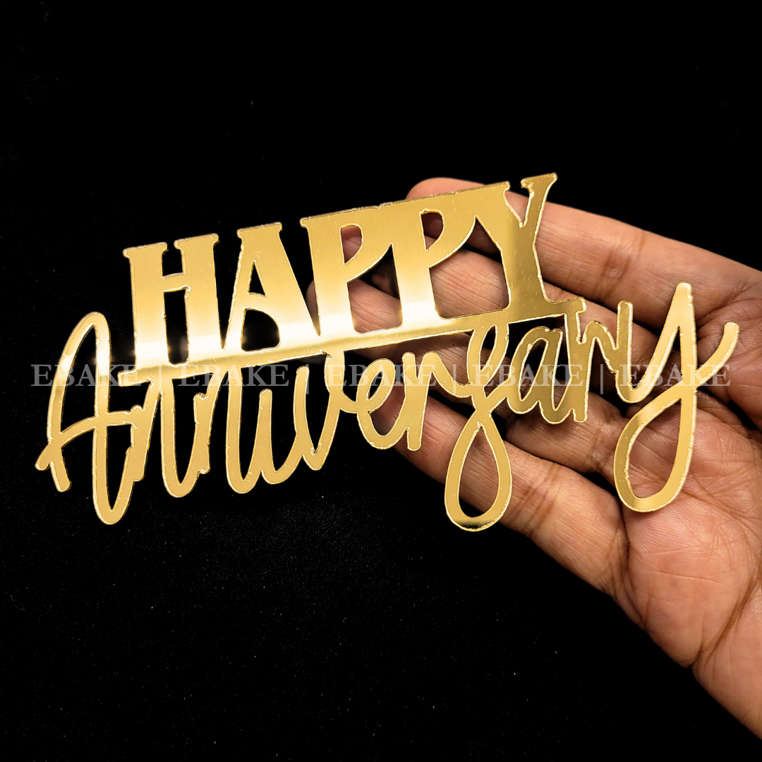 Happy Anniversary Cutout (Cake Charm)