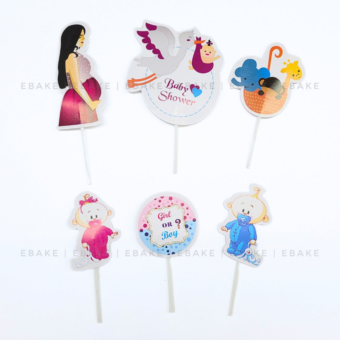 Baby Shower Paper Theme Topper Pink