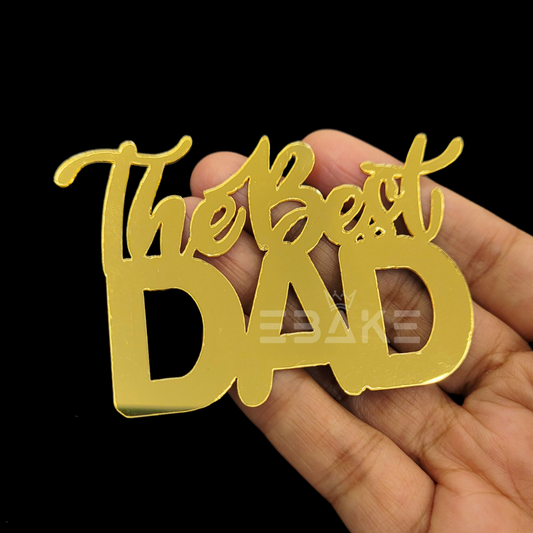 The Best Dad Cutout / Mini Cake Charm