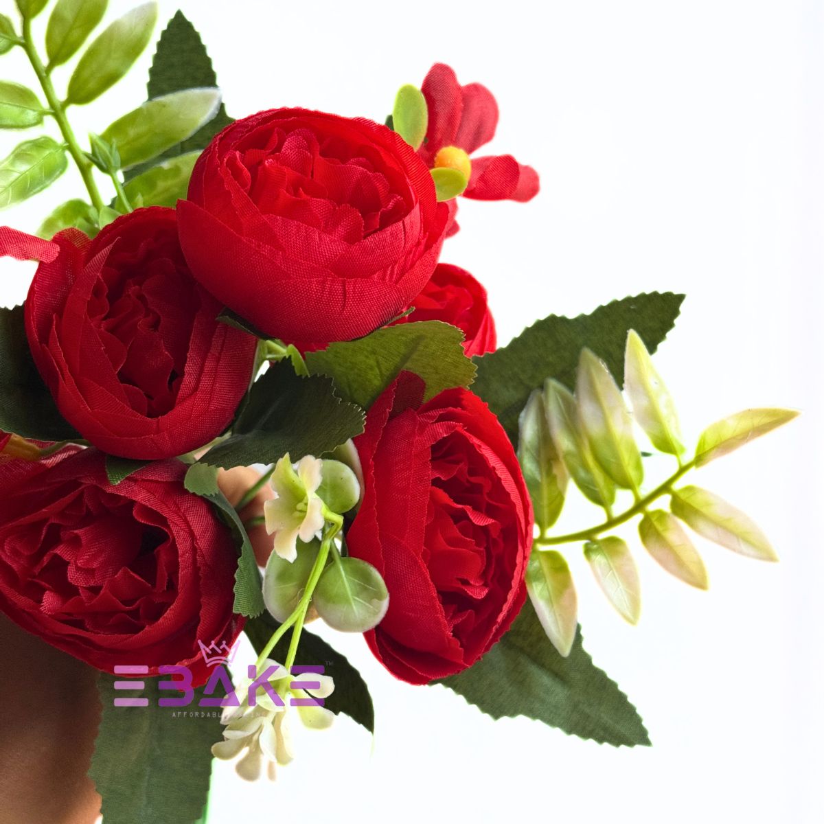 A1966 Peony Bunch With Fillers (Red)