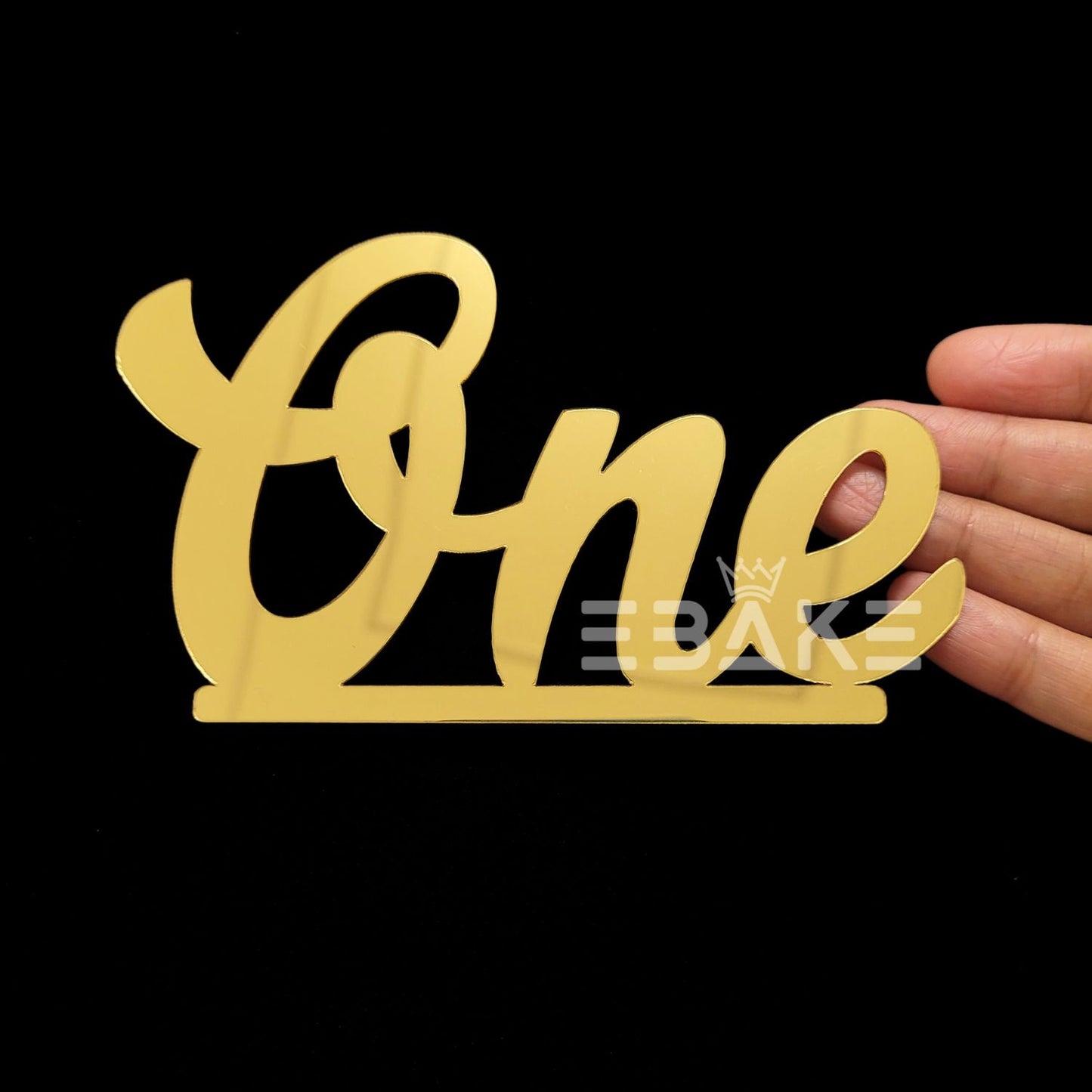 ONE Cutout 5 Inch (Golden) First Birthday