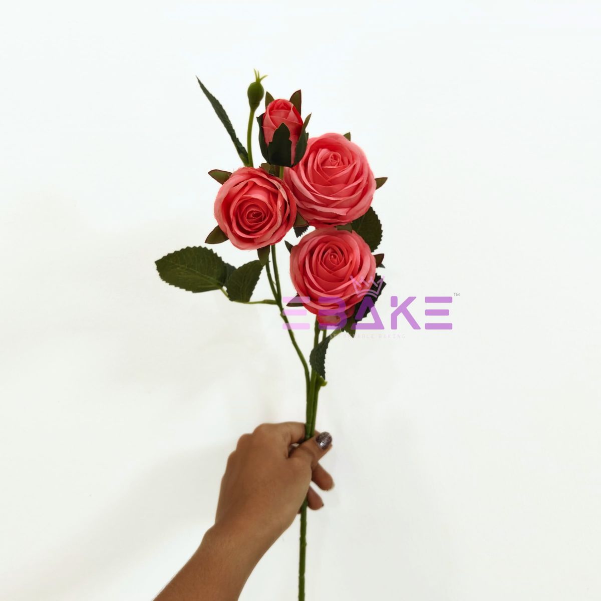A1764 Premium Lifelike Rose Bunch Medium