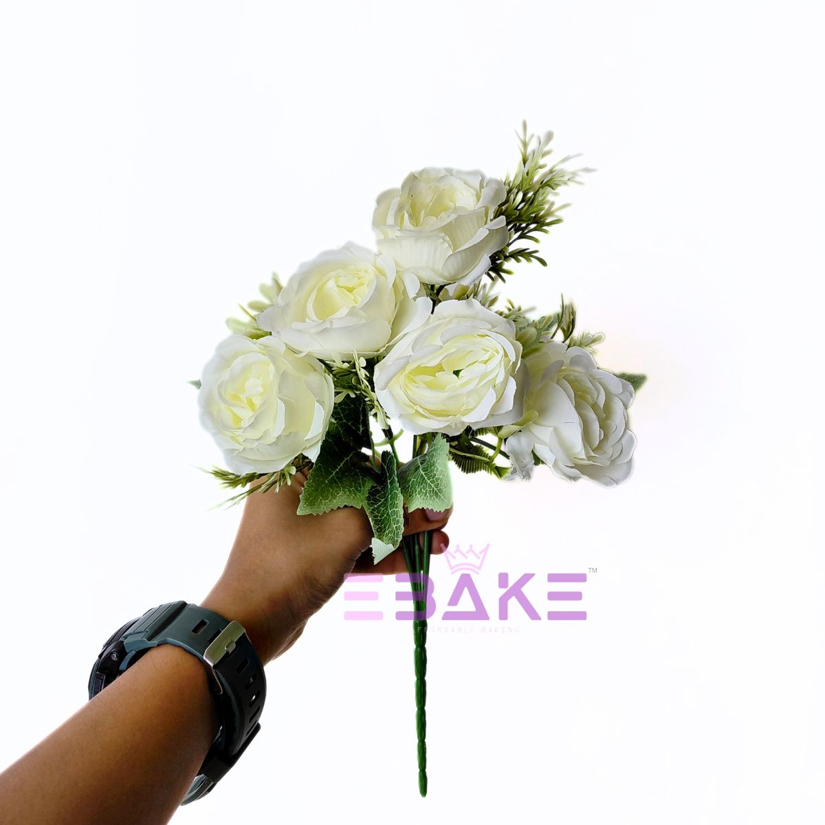 A1783 Peony Bunch With Fillers (Off White)