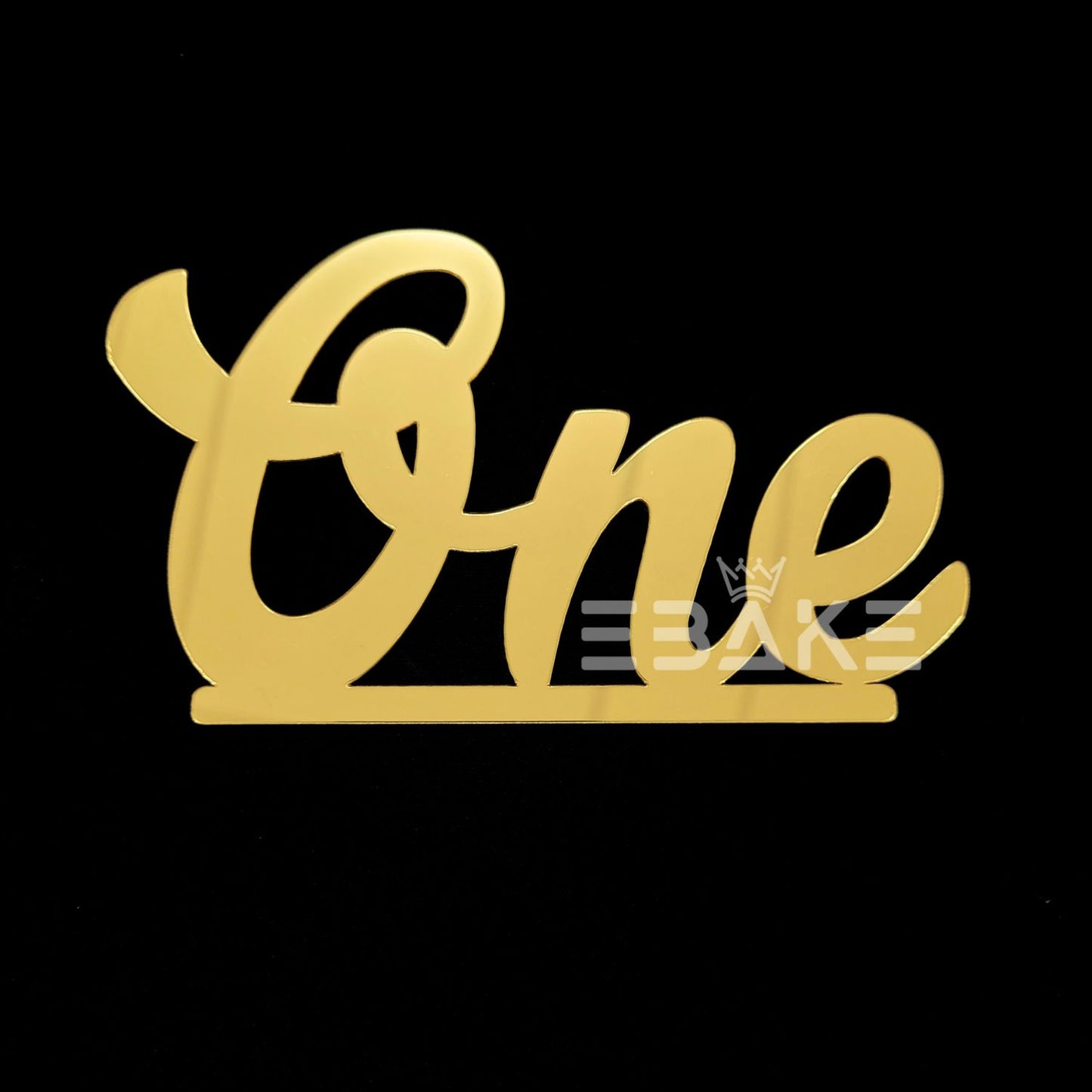 ONE Cutout 5 Inch (Golden) First Birthday