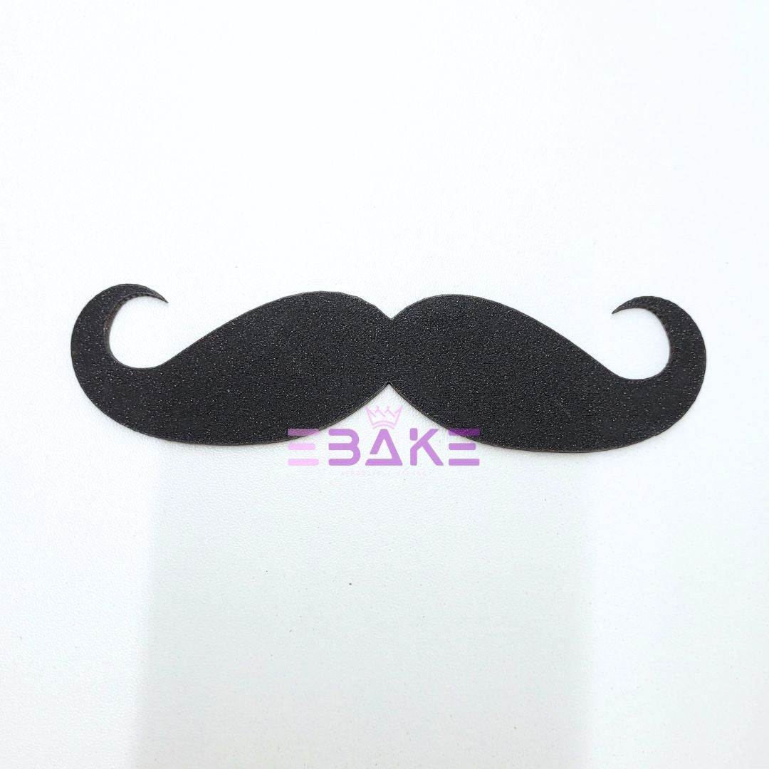 Moustache Cutout Black MDF