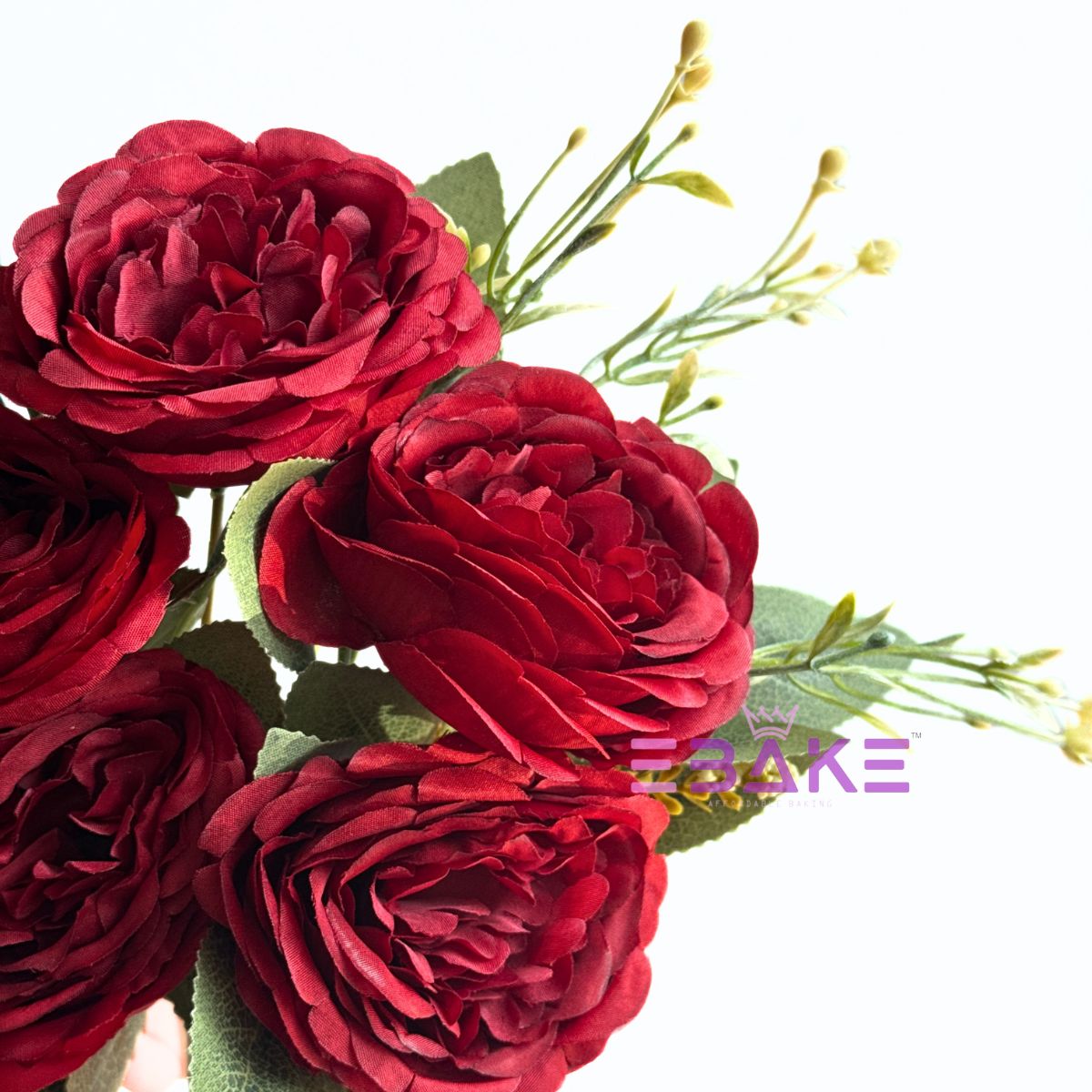 A1964 Peony Bunch With Fillers (Maroon)