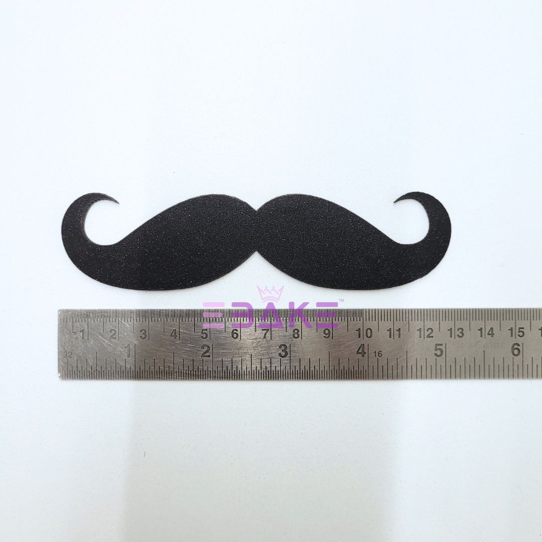 Moustache Cutout Black MDF