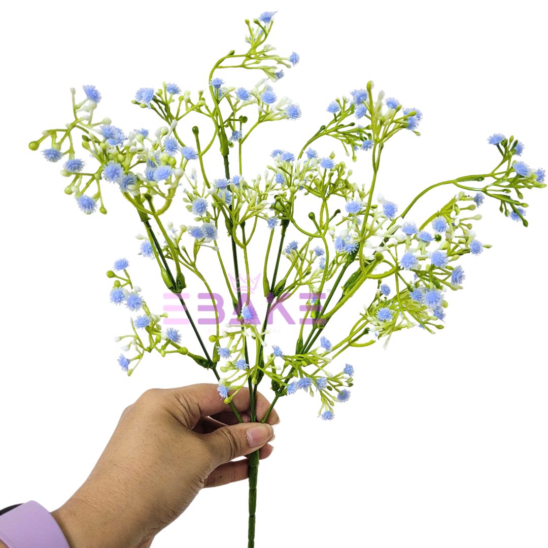 A1353 Artificial Baby's Breath Filler Bunch - Blue