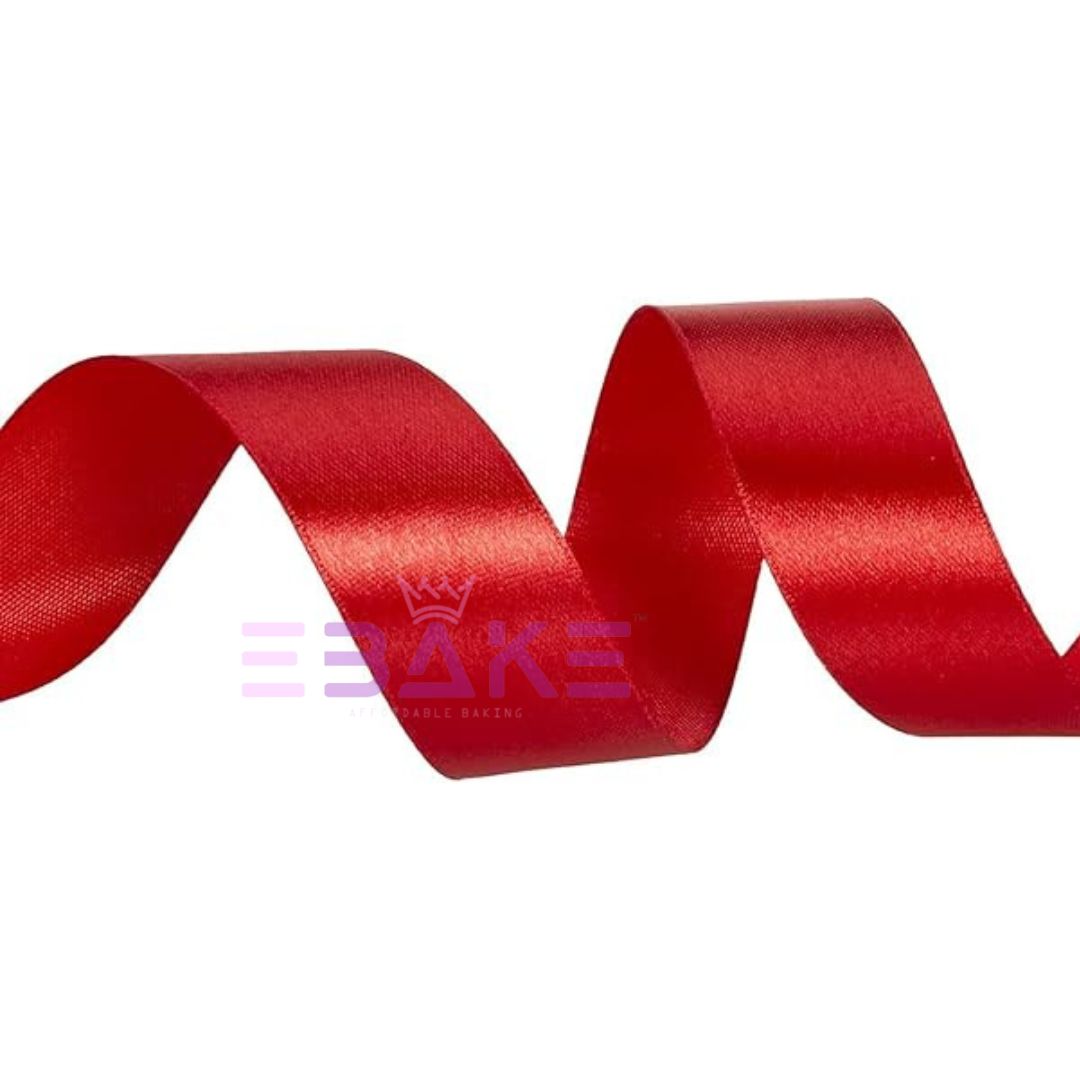 Dark Red Satin Ribbon 1 Inch (Single Piece)